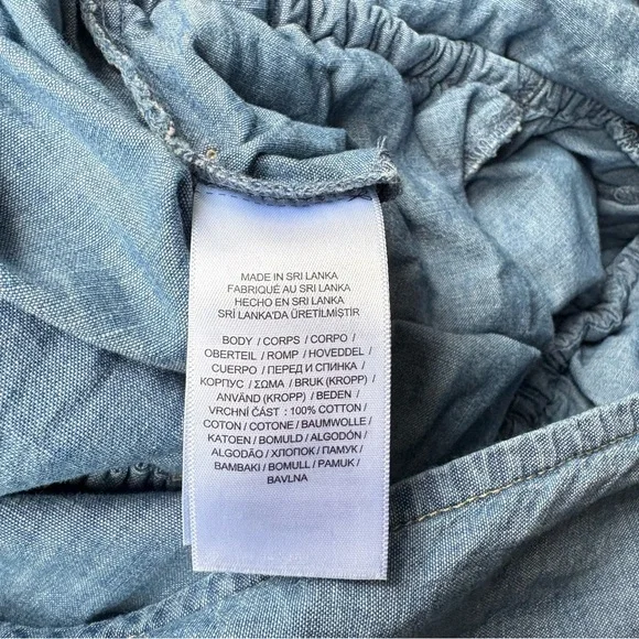 Lauren Ralph Lauren Blue Belted Chambray Wrap Jumpsuit - Picture 13 of 16